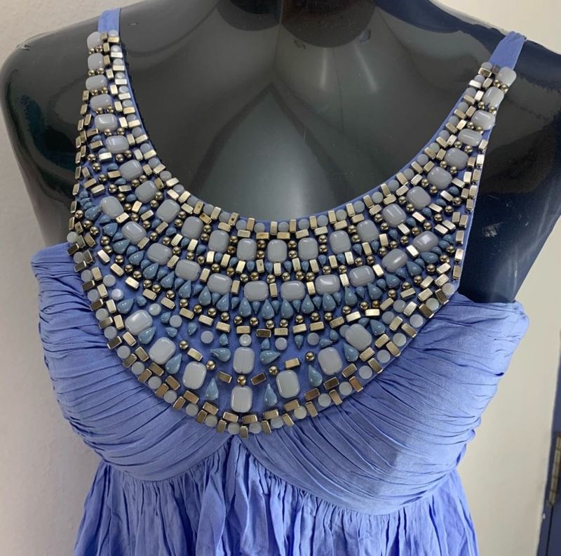 FOREVER NEW Stunning Blue Embellished Party Dress