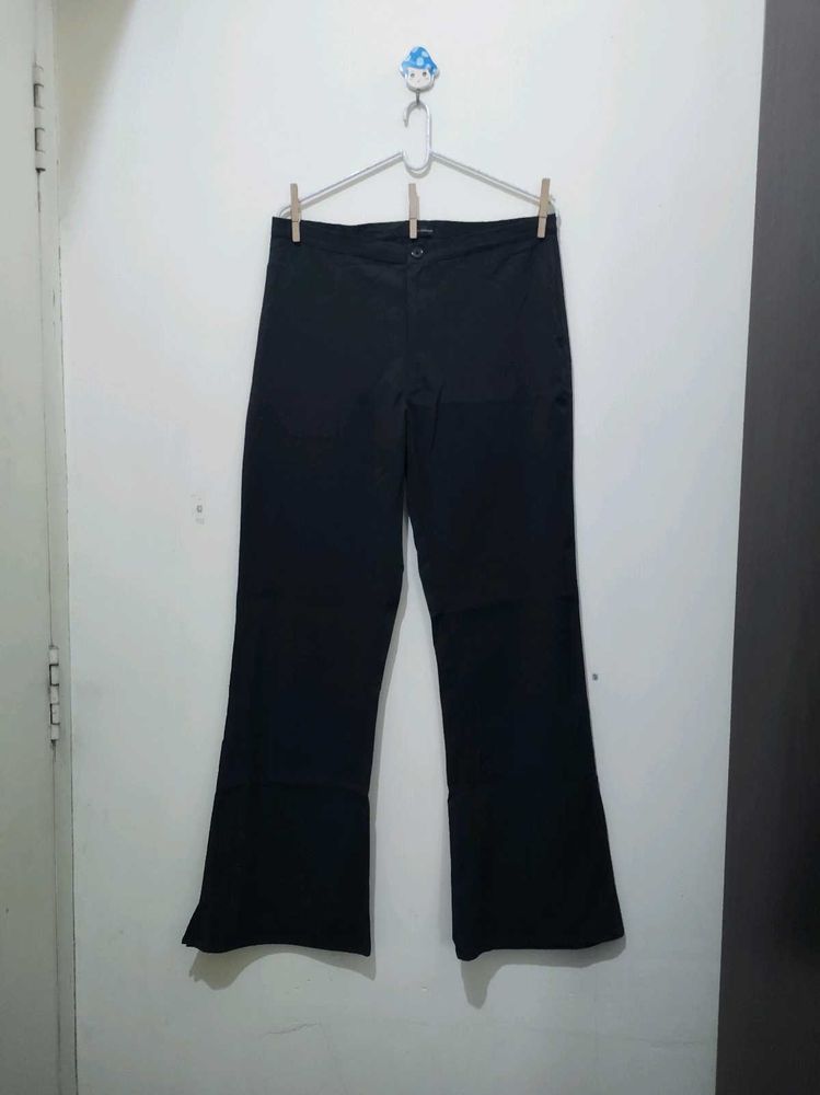2 Ply Chino Dark Grey Gray Boot Cut  Pant Trousers