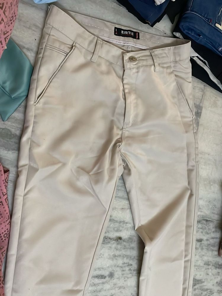 Men's Beige Chinos