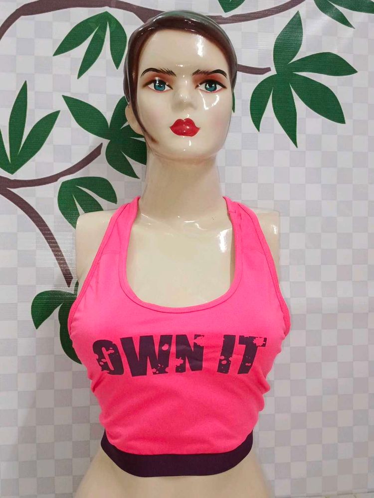 (400)Own It Pink Workout Tank