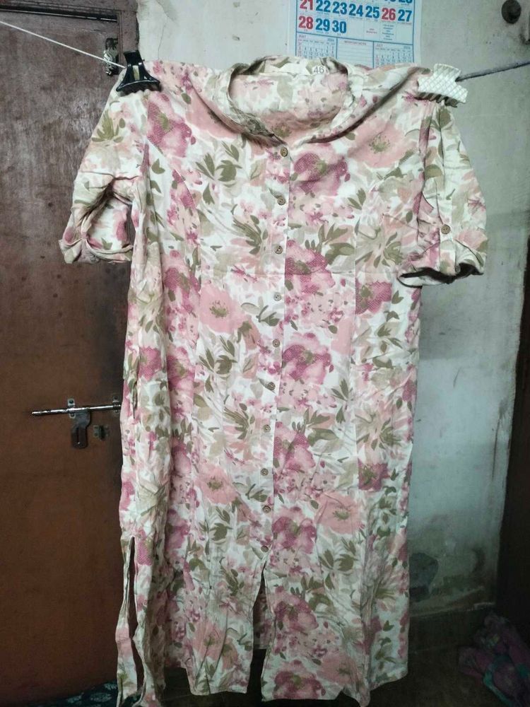 Floral Print Kurta