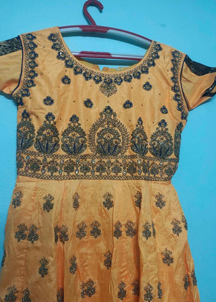 Orange Embellished Lehenga Choli
