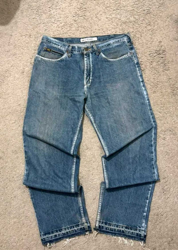 Lee Relaxed Fit Blue Denim Jeans