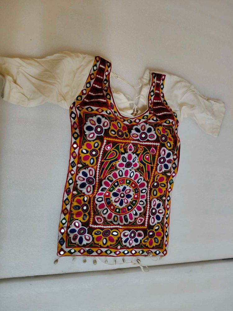 Embroidered Mirror Work Blouse