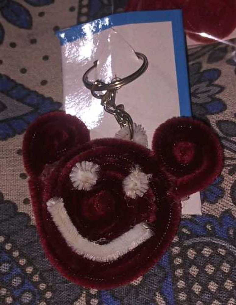 Cute Teddy Bear Keychain handmade