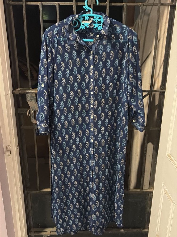 Floral Print Shirt Dress