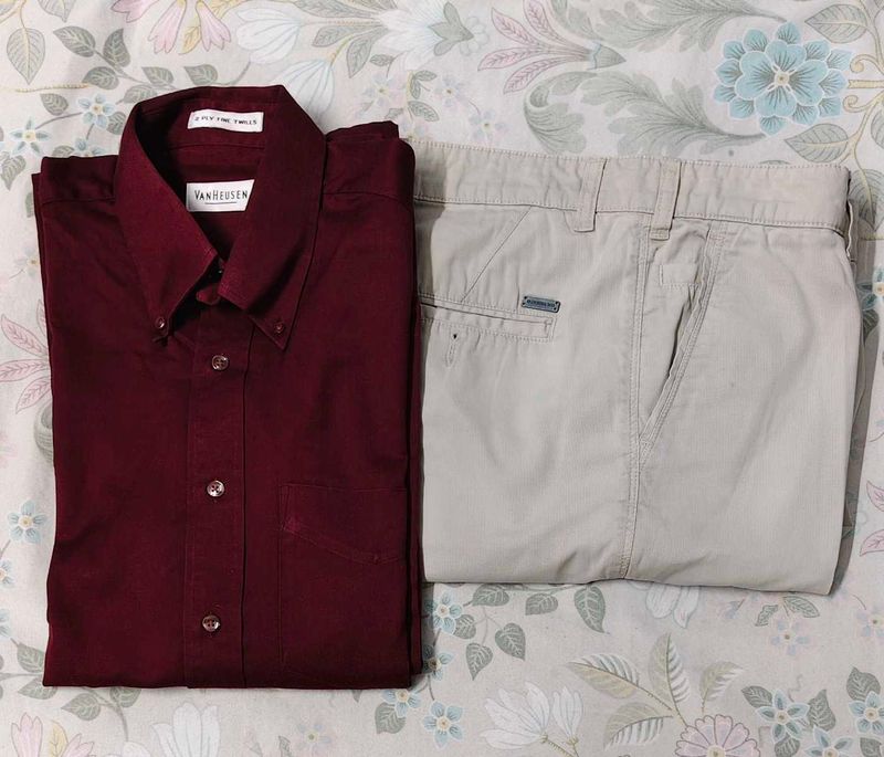 Van Heusen Men's Shirt and  oxemberg Pants Set
