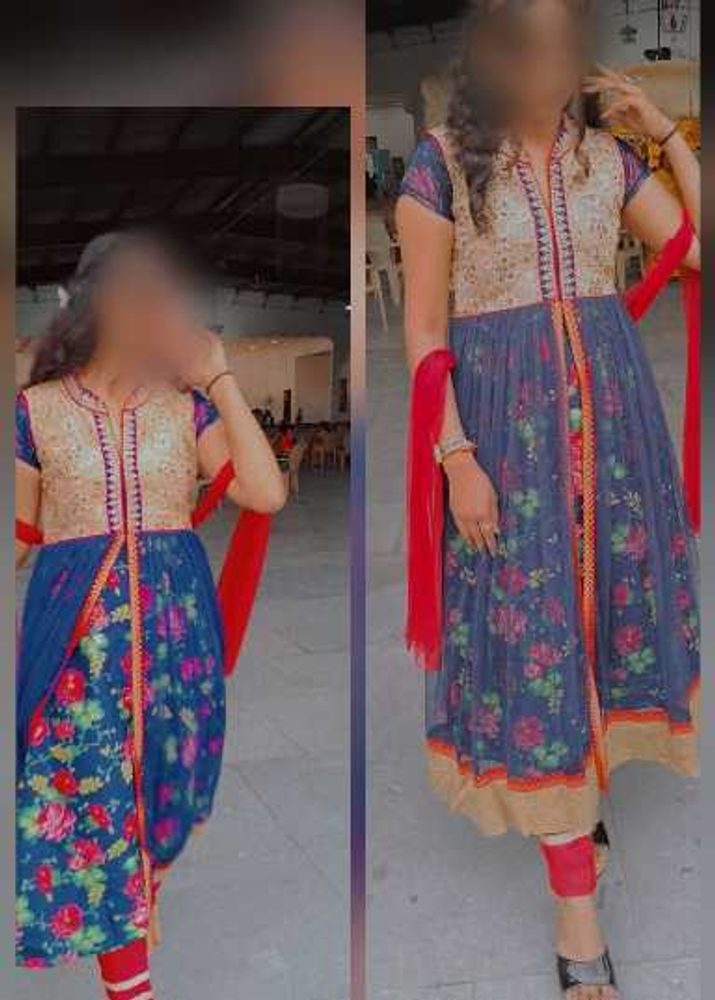 Beautiful Floral Print Kurta Set
