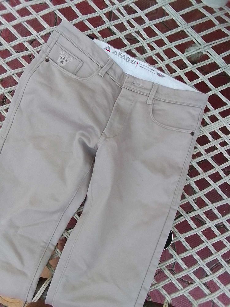 Men's Beige Chinos