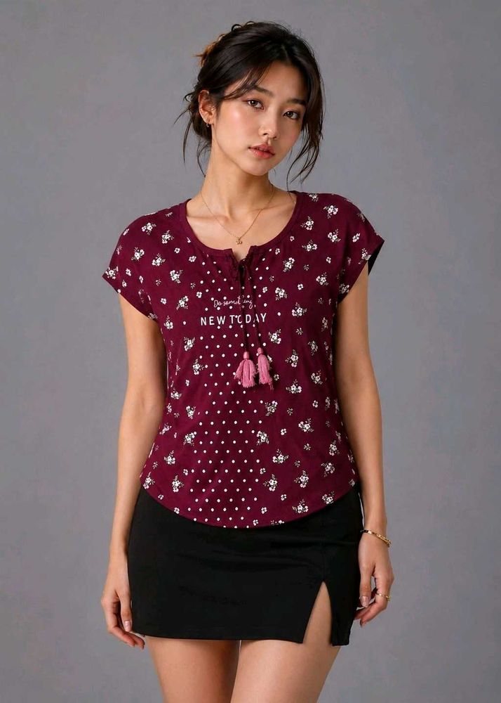 Floral Print Night Suit