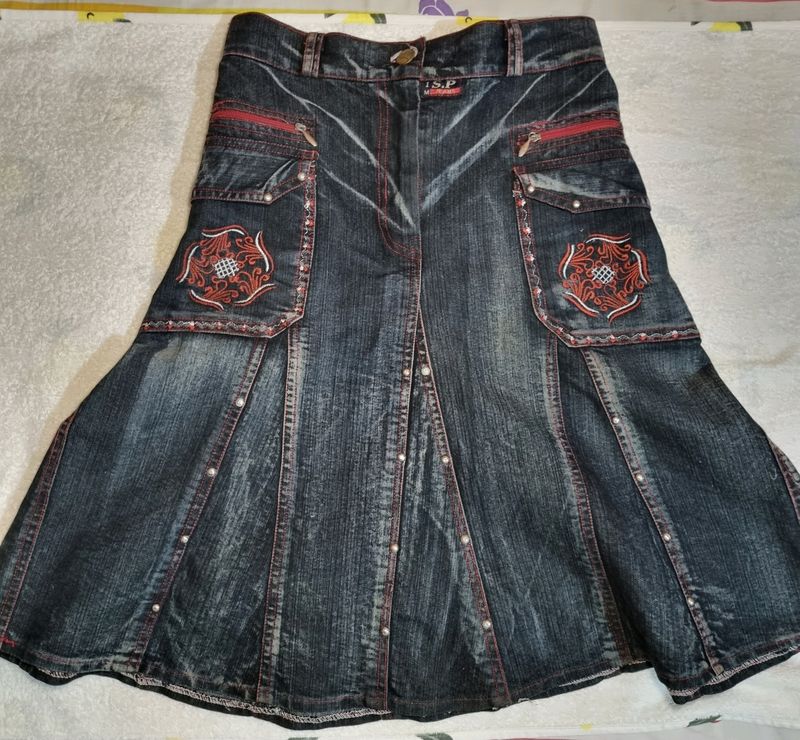 Petite Denim Skirt