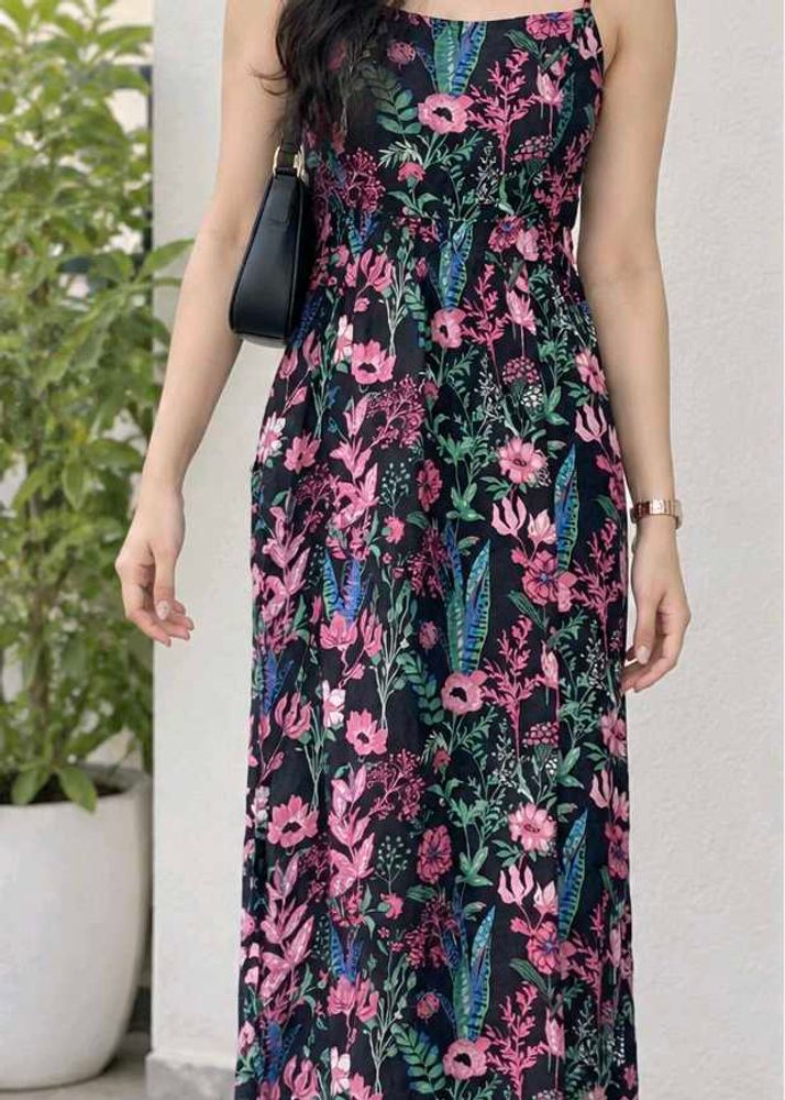 Floral Print Maxi Dress