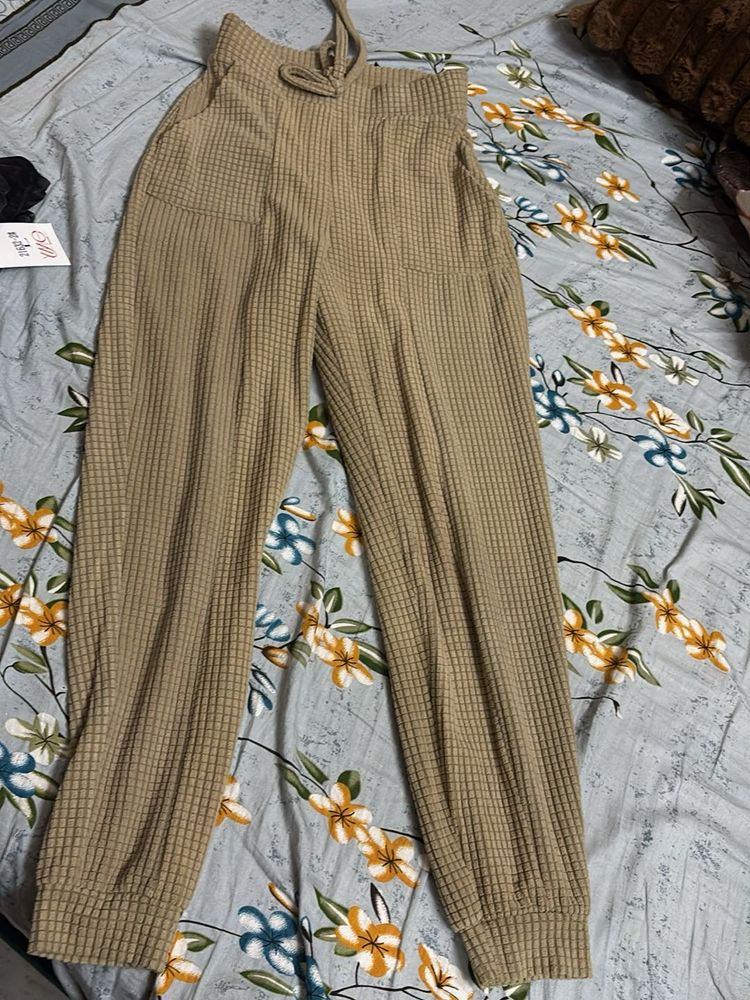 Comfortable Waffle Knit Joggers