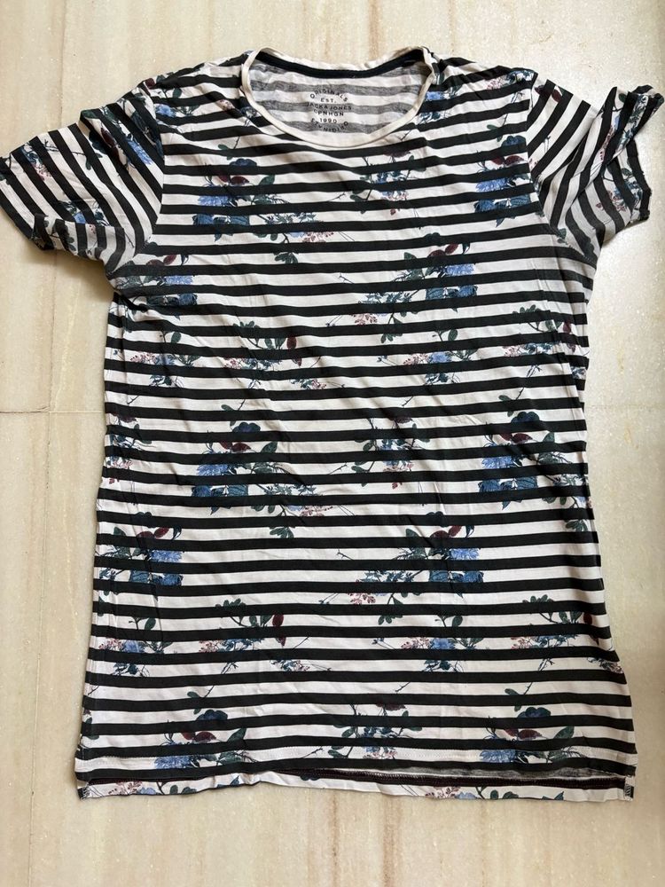 Striped Floral T-Shirt