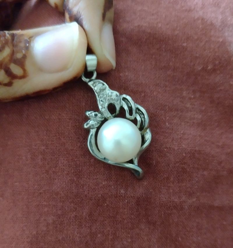 Real Pearl White Locket