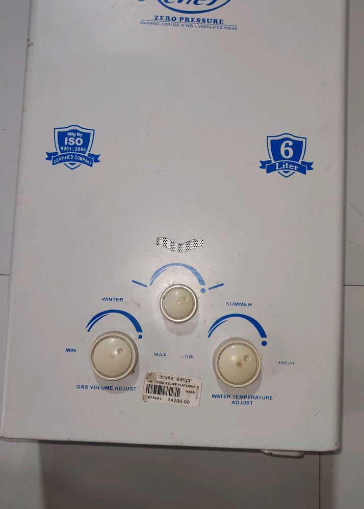6 Liter Gas Geyser