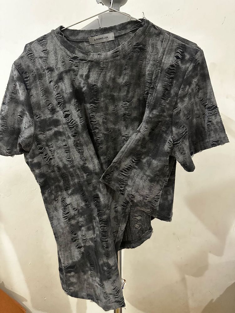 Distressed Grey T-Shirt