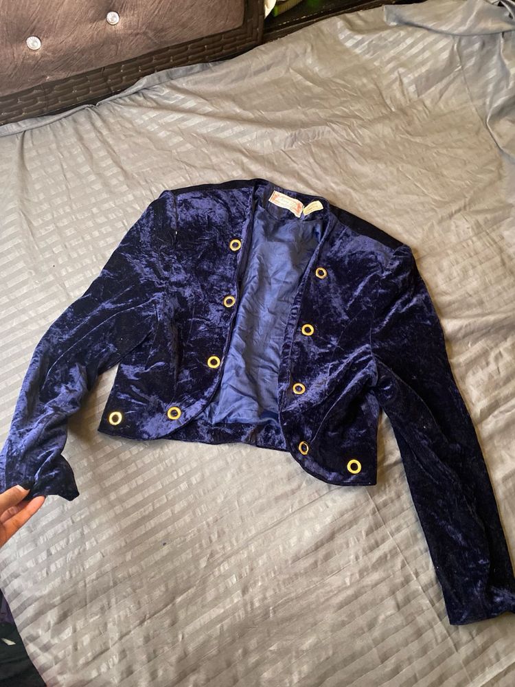 vintage crop blazer