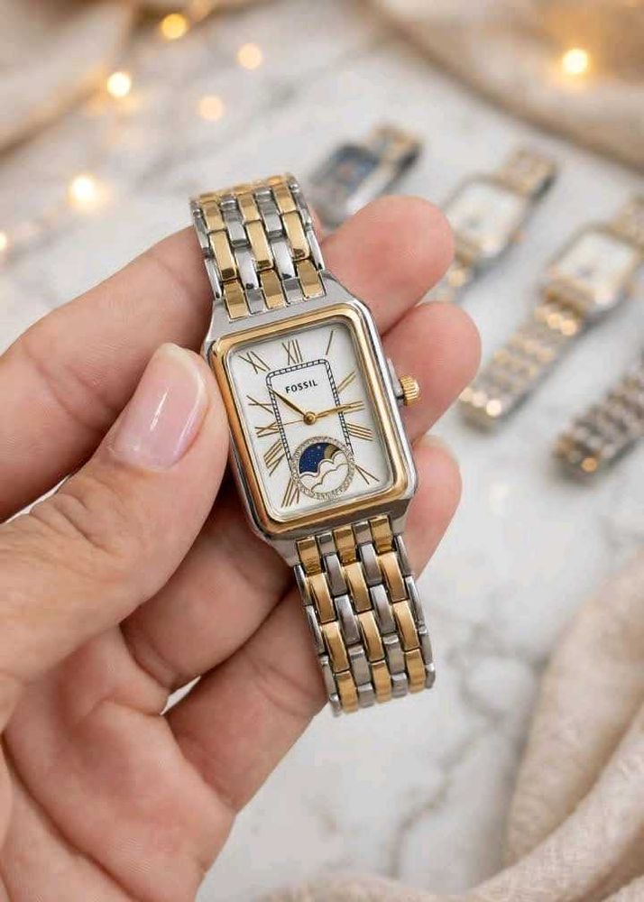 fossil sun moon working watch ladies
