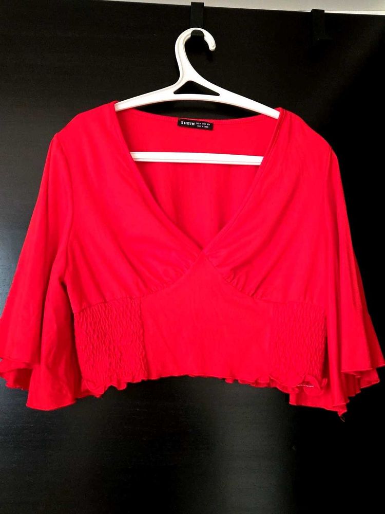 Red Crop Top