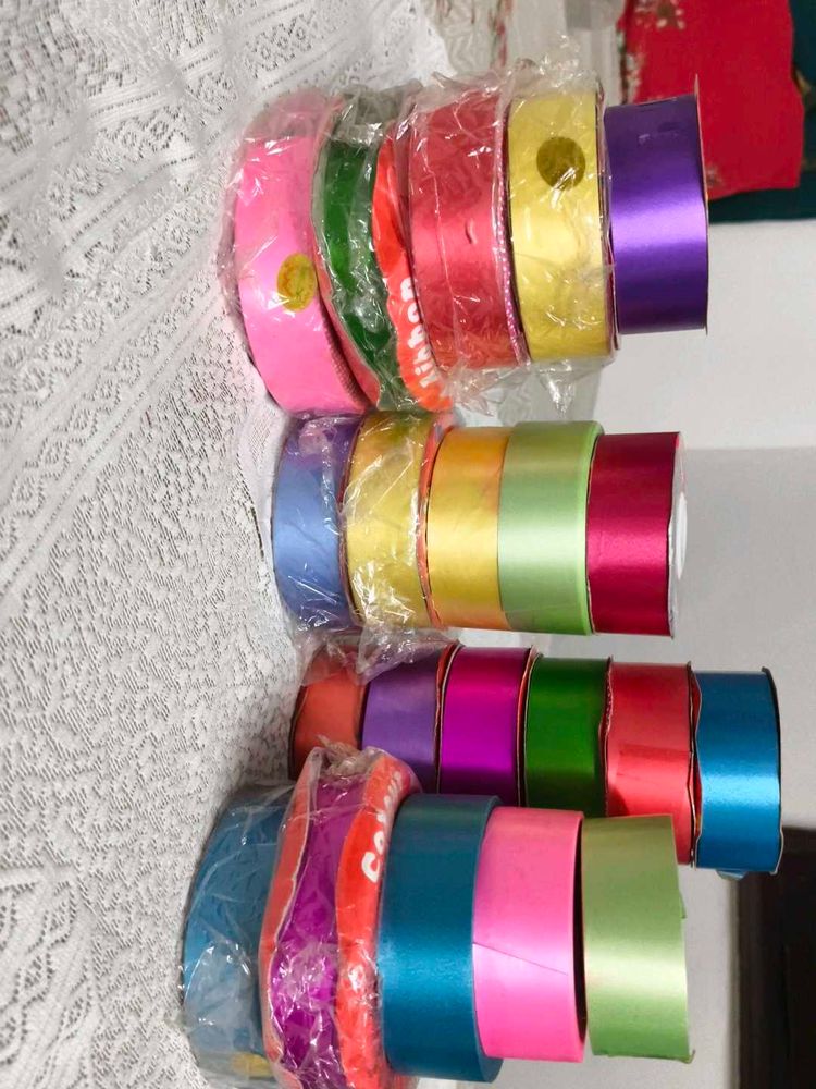 Combo of 21 Satin Curling Ribbons for Crafts