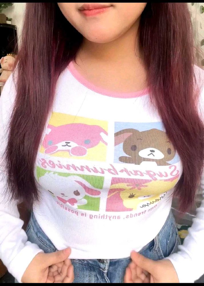 Cute Kawaii Long Sleeve Top