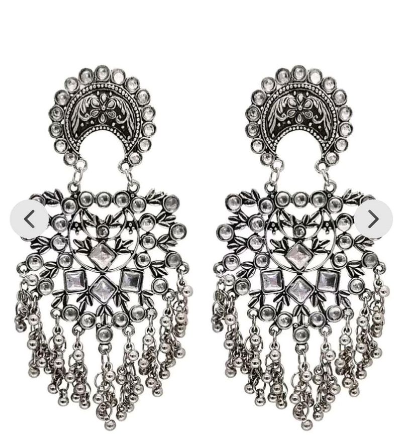 beautiful oxidized long earnings