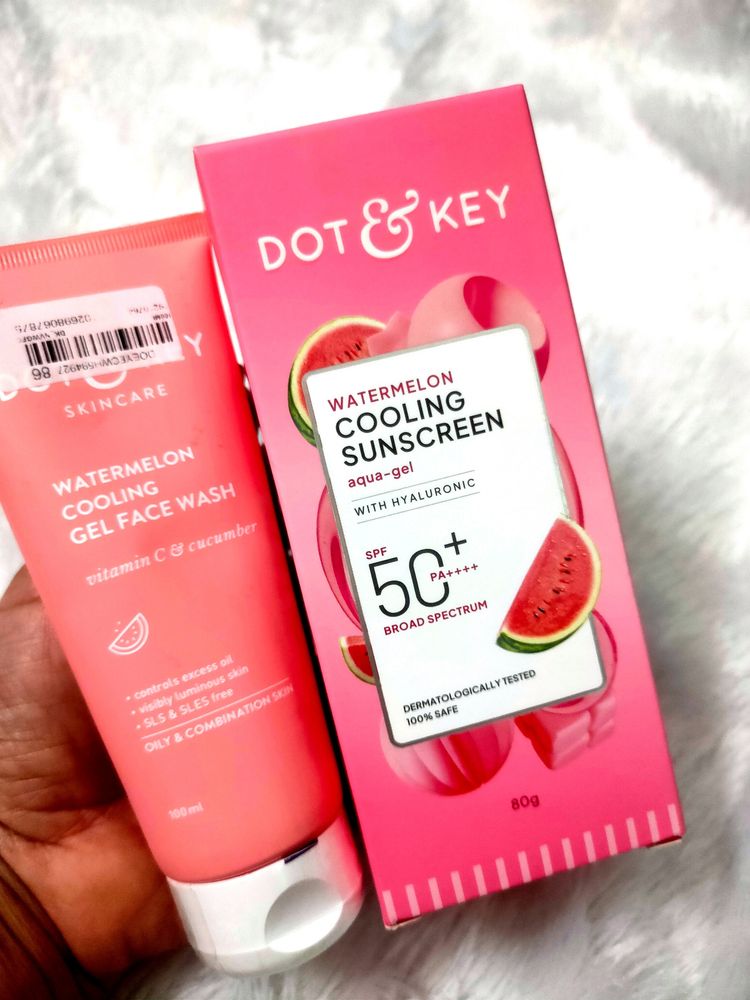 Pack Of 2 Dot &amp; Key Facewash And Sunscreen