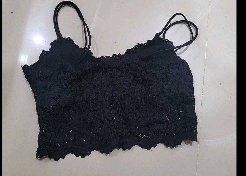 Black Lace Cami Top