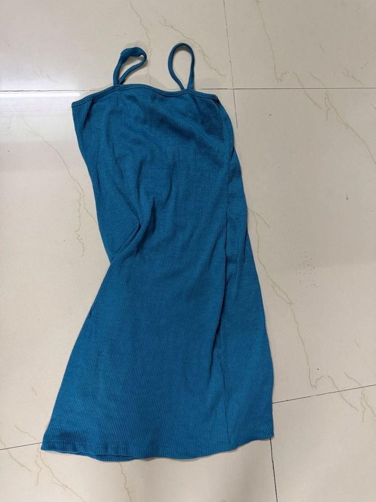 new sea green short fitted midi