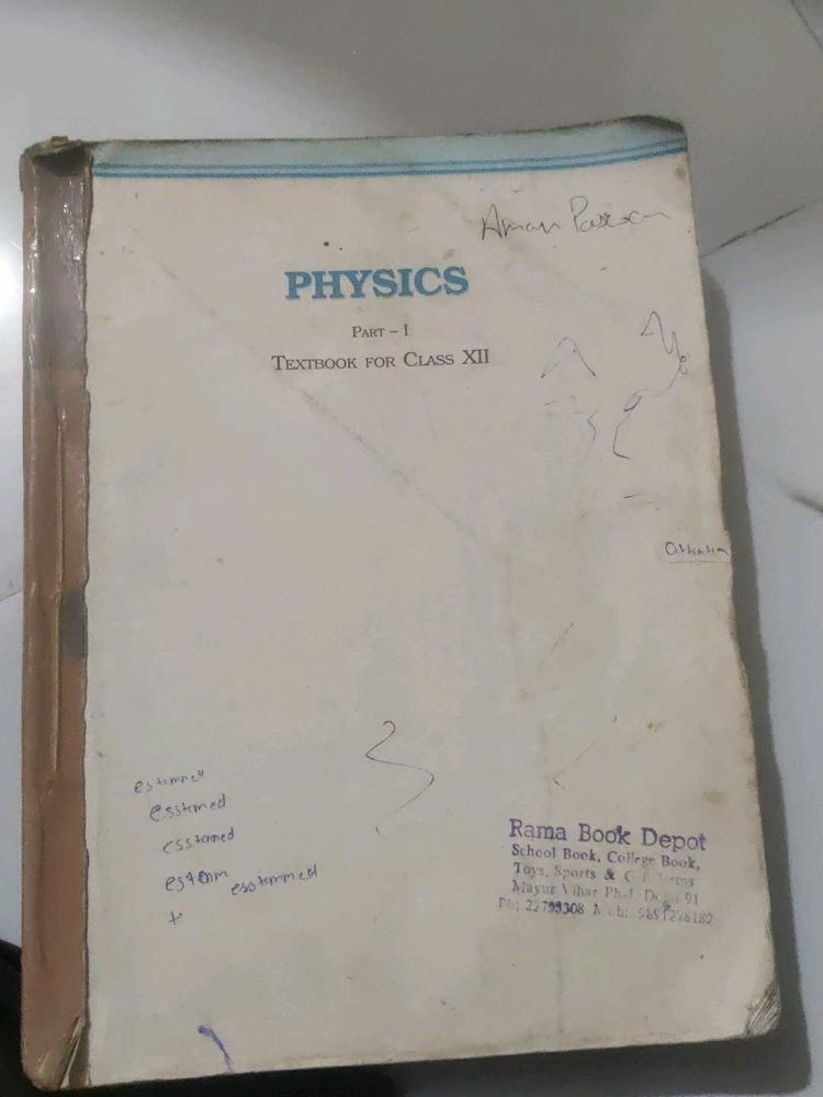Physics Textbook for Class XII Part 1&amp;2