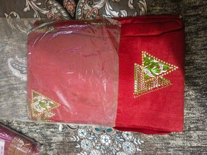 Embroidered Red Lehenga Choli Set