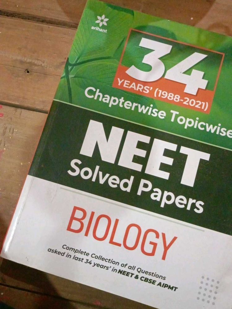 NEET Solved Papers Biology Book
