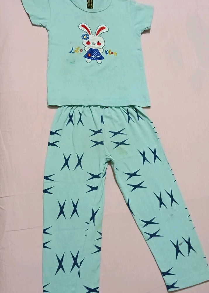 Cute Bunny Pajama Set - 2