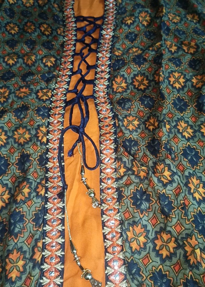 Festive Orange Colour Coat Model Kurthi🧡