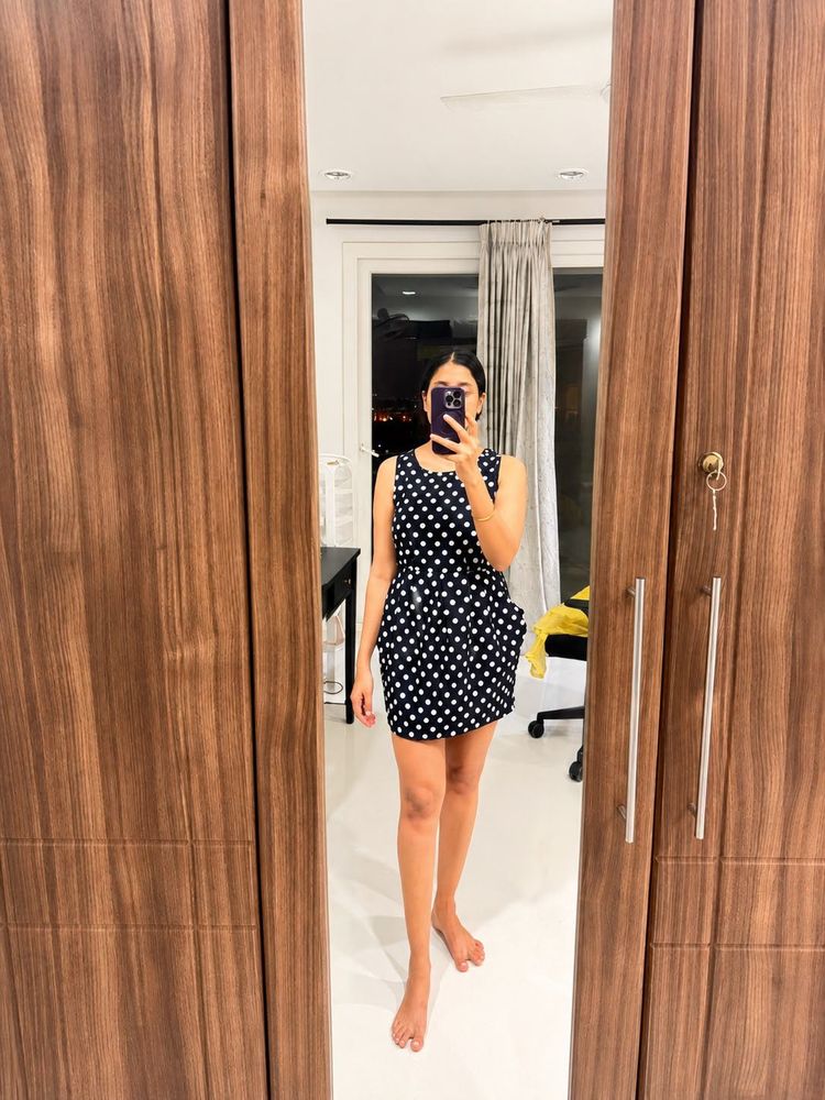 Cute Polka Dot Mini Dress