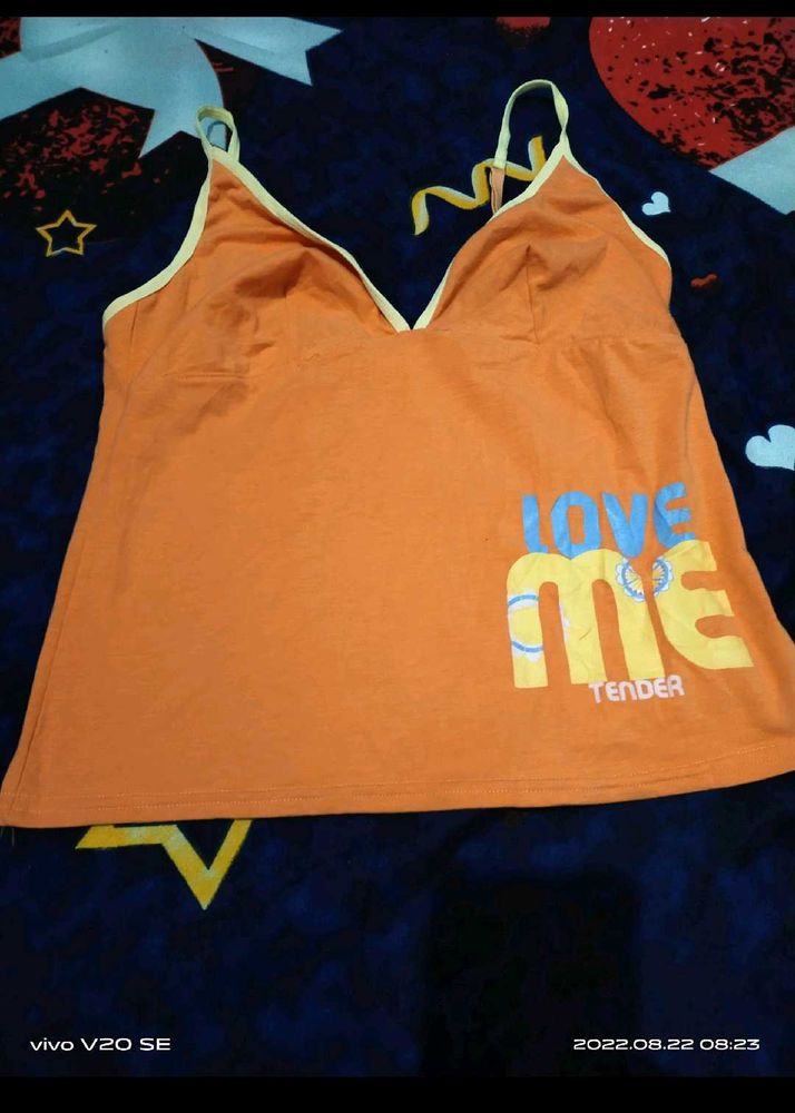 Orange "Love Me Tender" Cami Top