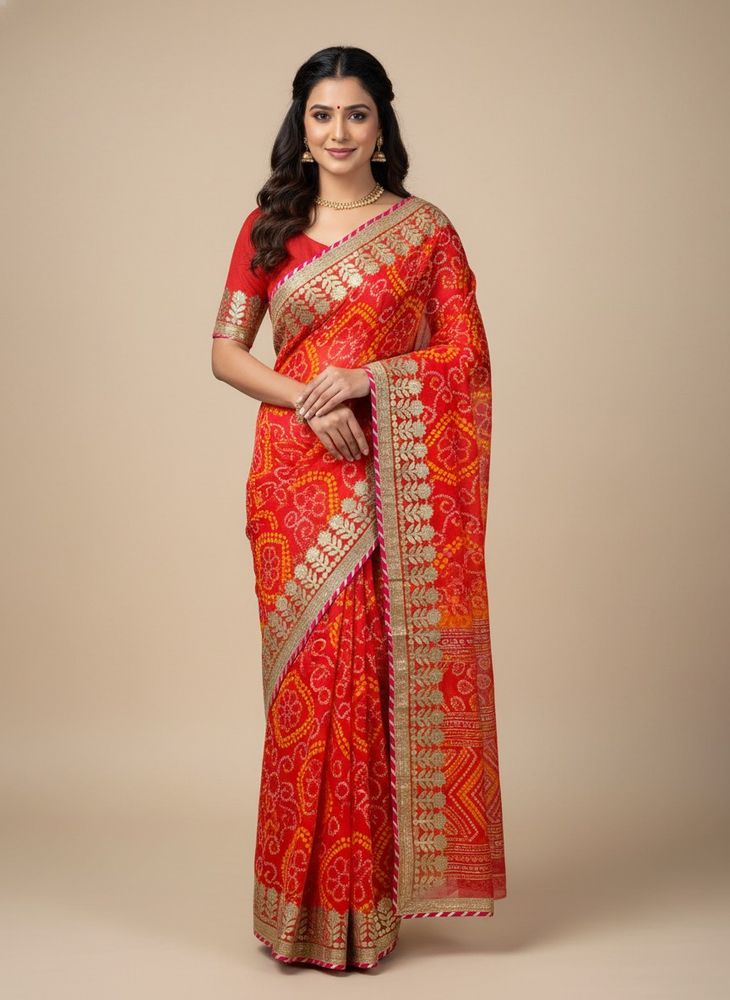 Bandhni Saree Totally New