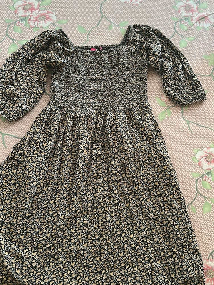 Floral Print Midi Dress
