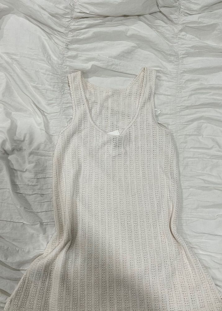 H&amp;M with tag cream knit tank top