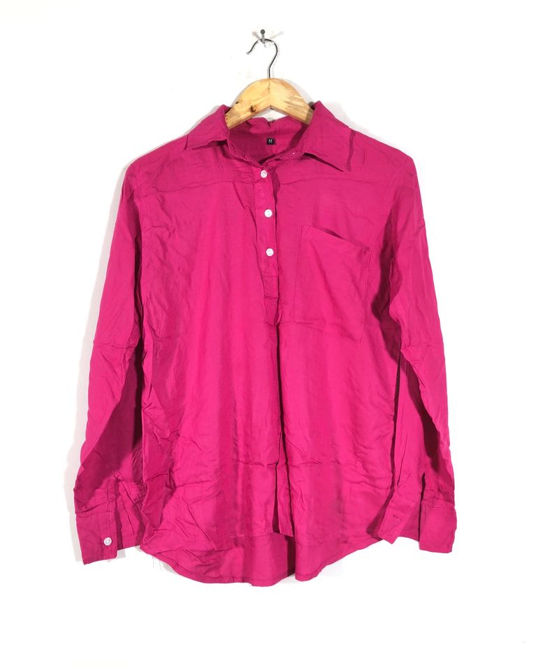 Pink Plain Tops(Women’s)