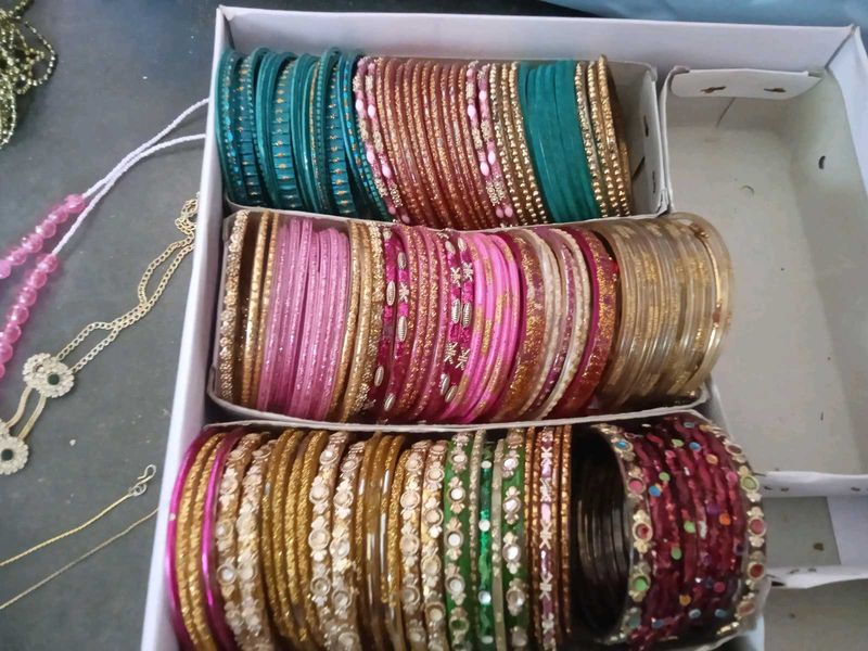 Bangle Set and some dollers,chains,craftitems