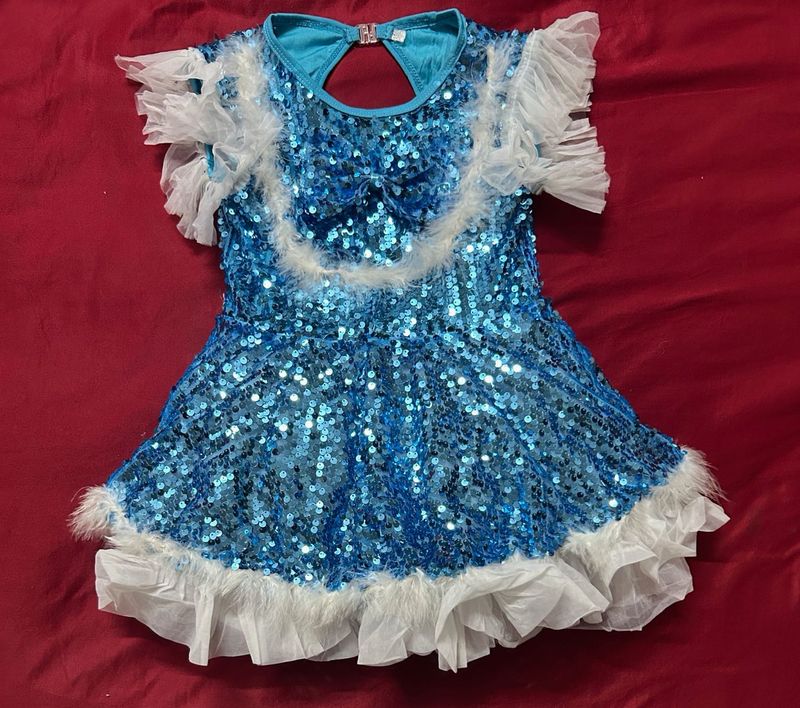 Sparkling Blue Sequin Dress