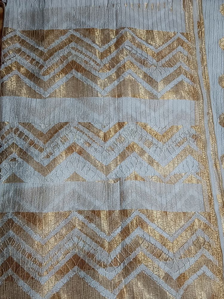 DUPATTA White Soft Cotton Mix
