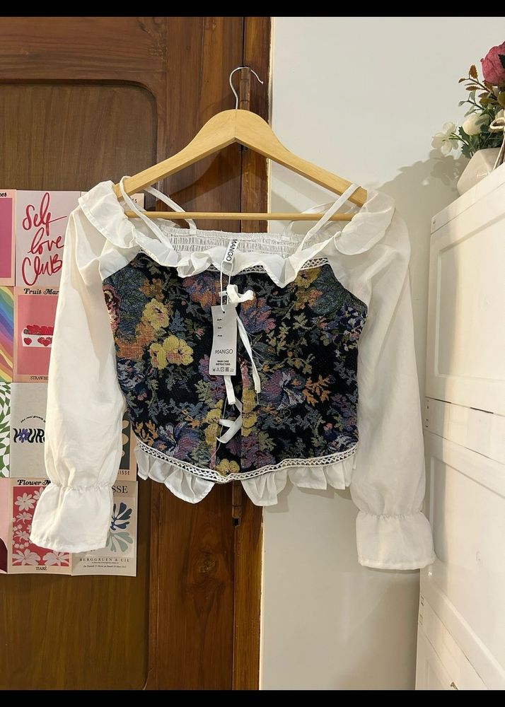 Chic Floral Corset Top