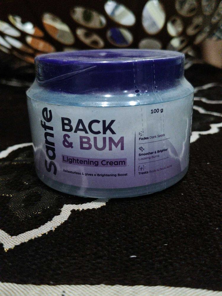 sanfe BACK AND BUM lightening cream