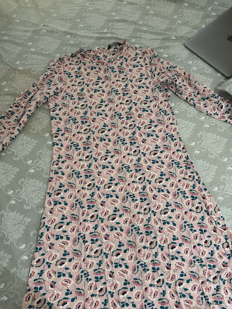 Floral Print Long Sleeve Dress