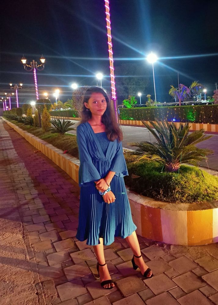 Pleated Sea blue Fnoks