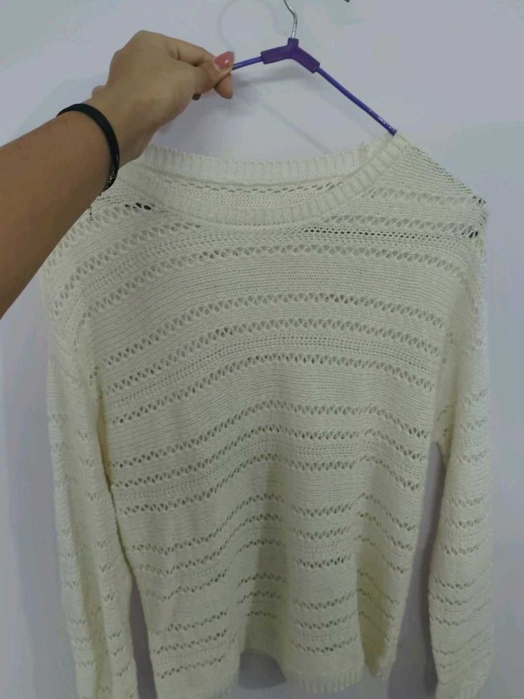 Cream Knit top