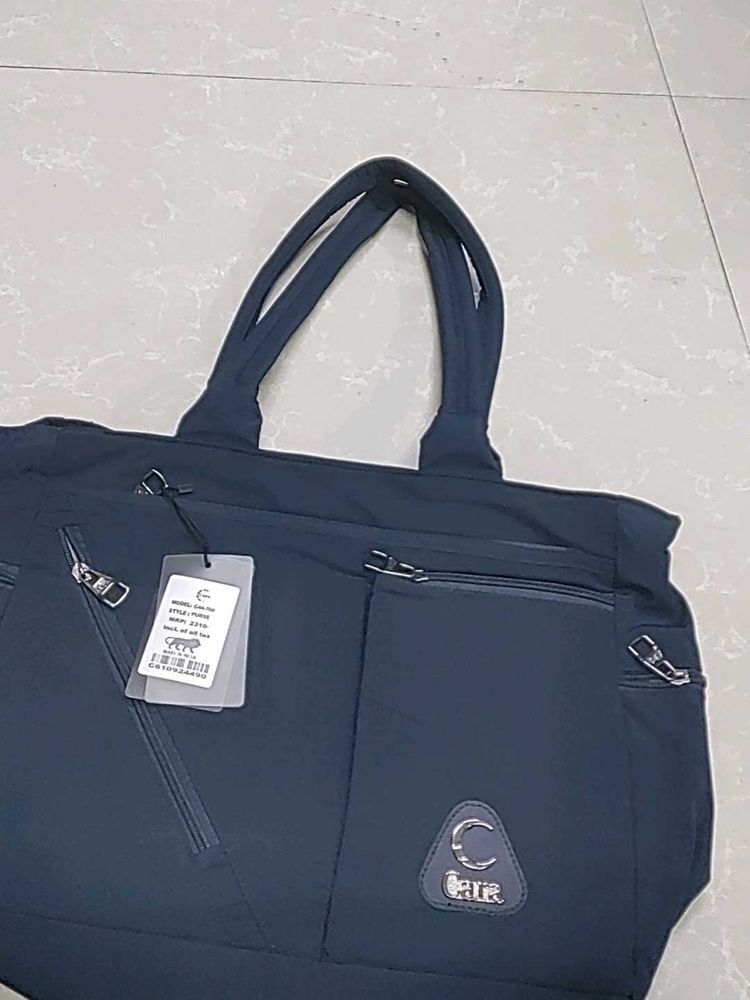 Stylish Navy Blue Tote Bag